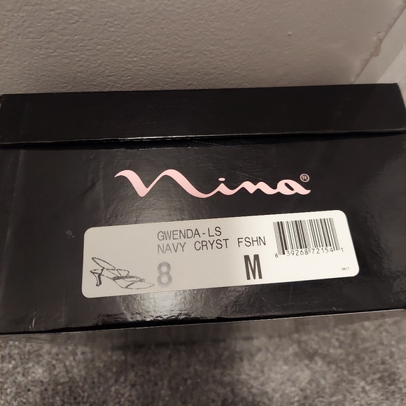 Navy Nina heels - Picture 4 of 6